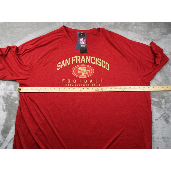 NFL SF 49ers Mens 4XL Red Pullover Fanatics Sports Football Team NWT - Picture 5 of 8